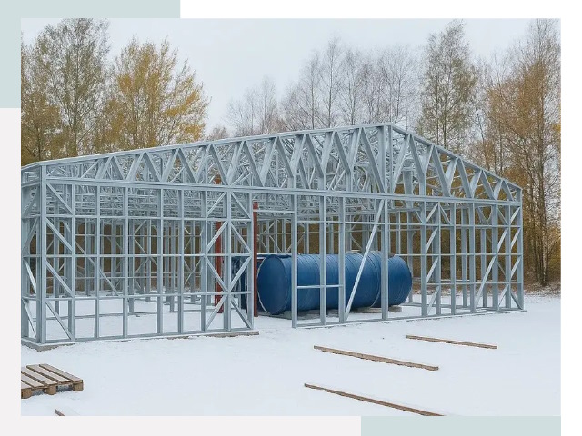 Металлические ангары в Кушве