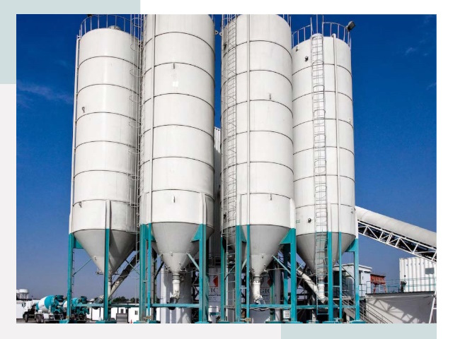 Строительство цементных силосов в Кушве