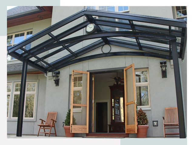 Козырьки металлические в Кушве