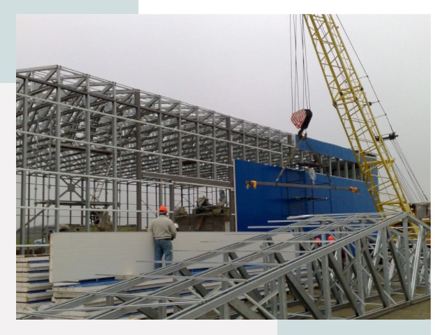 Монтаж ангаров в Кушве